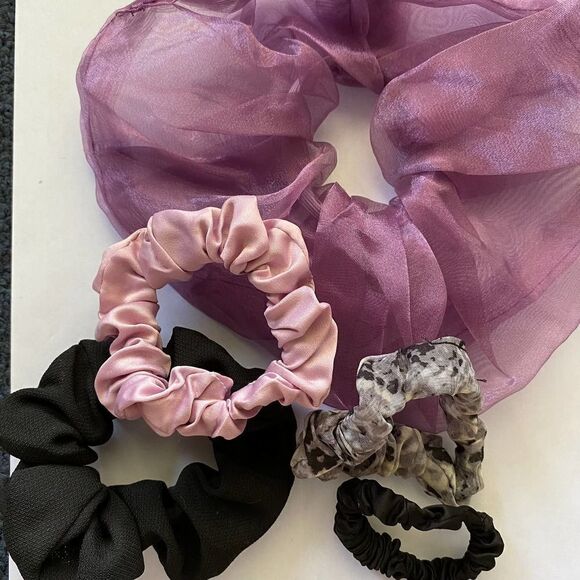 Set of 5 Scrunchies - Picture 2 of 2